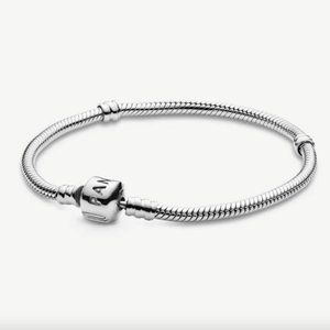 Pandora Sterling Silver Snake Style Bracelet